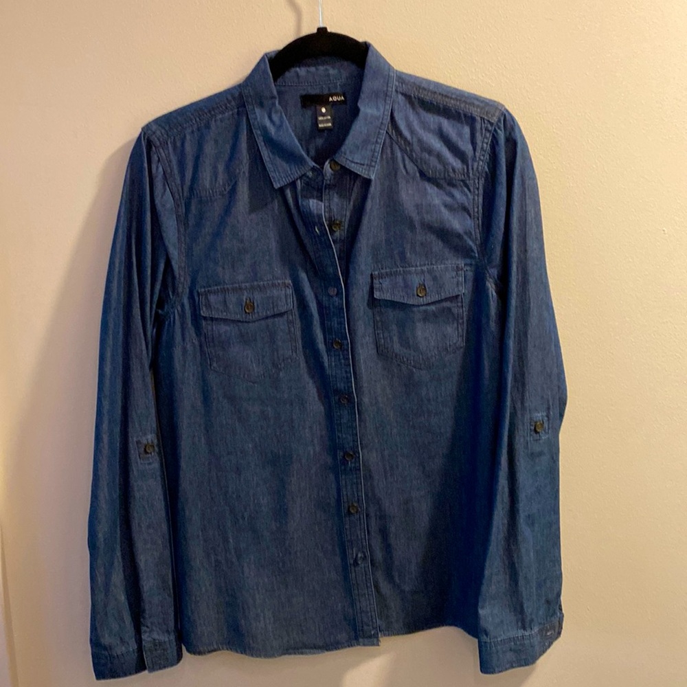 Aqua Women’s Denim Shirt M